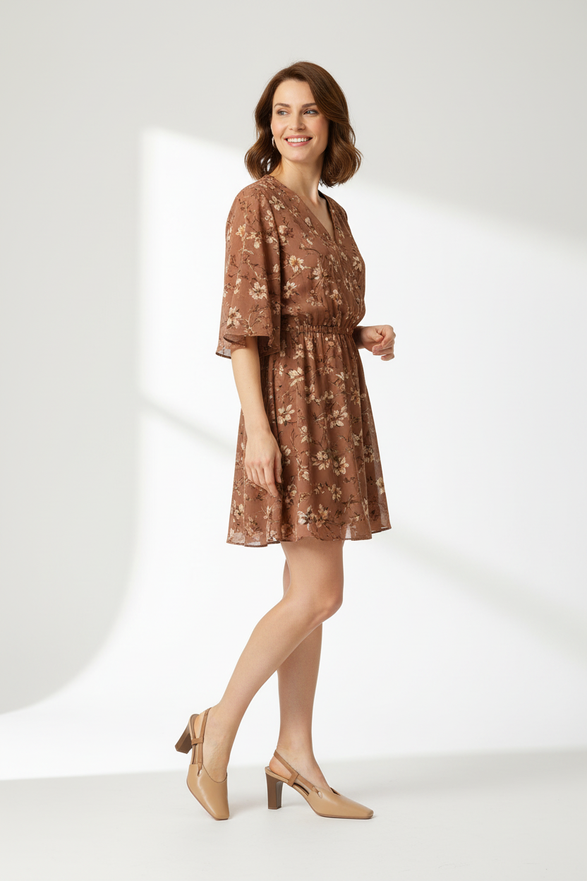 Décolleté Slingback MERIANNA 1056 Vera Pelle Nocciola