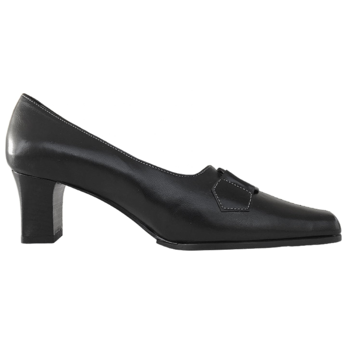 Décolleté donna Merianna 543, Vera Pelle con fibbia decorativa, Nero, 35 EU