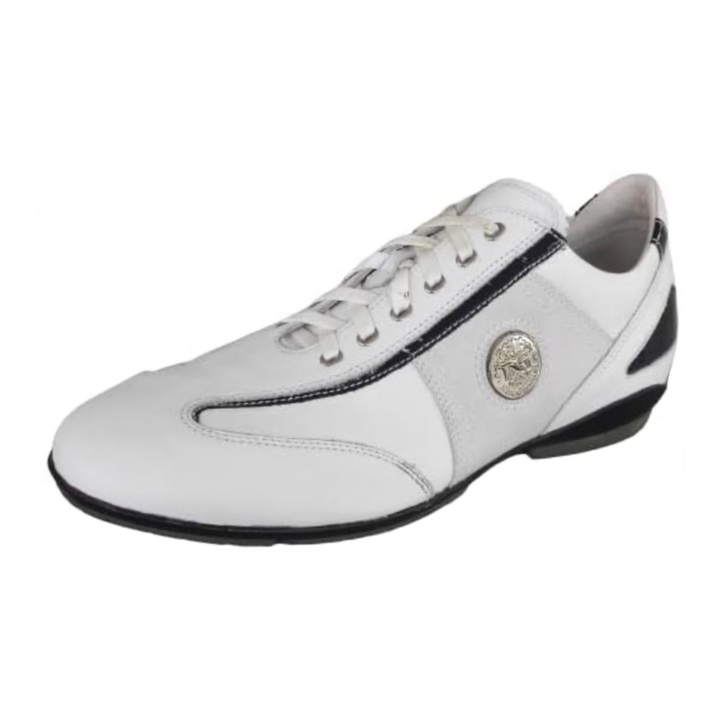Sneakers Uomo NeroGiardini P009470 vera Pelle Bianco Blu Notte - 43 EU