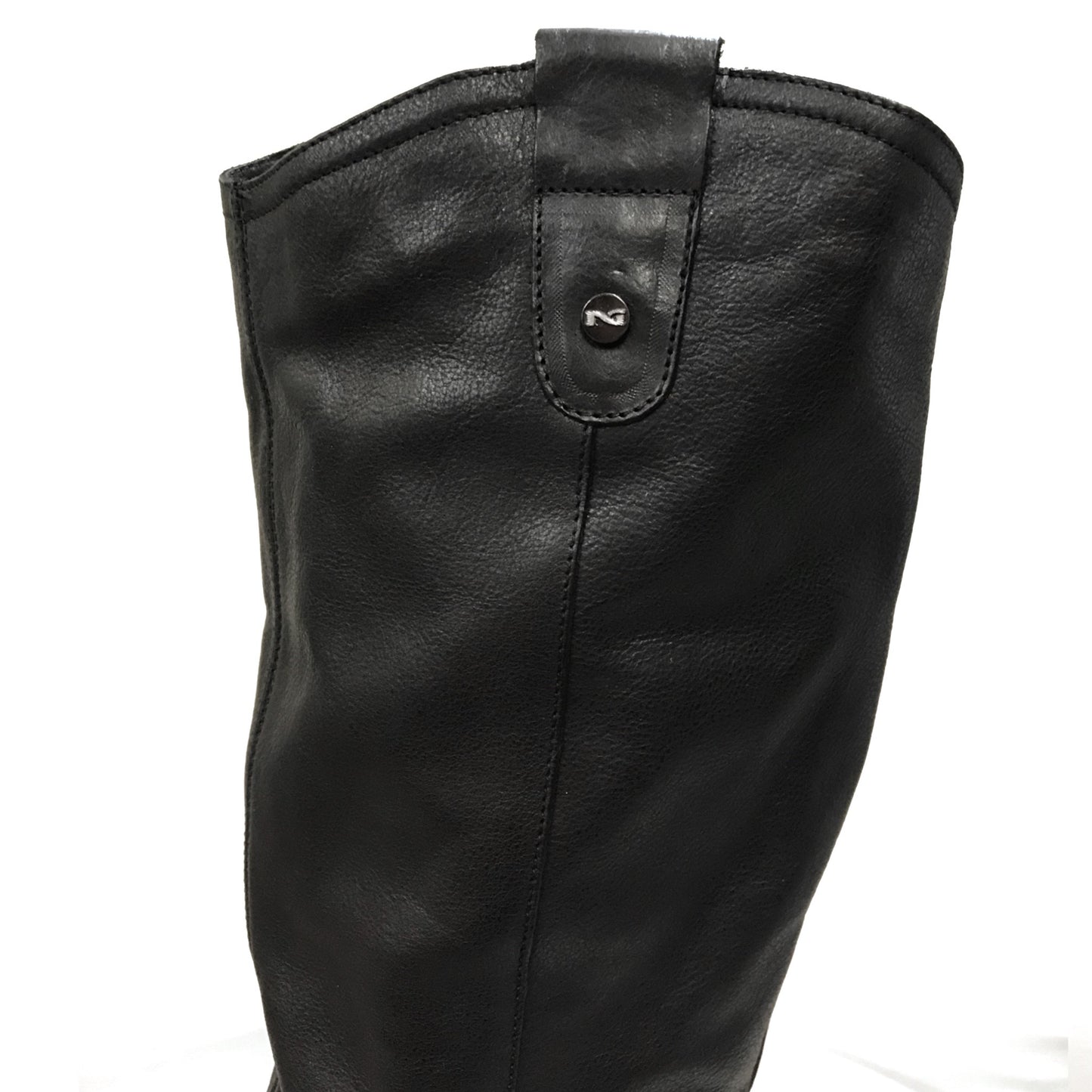 Stivali Cavallerizza Donna NeroGiardini A207991D Vera pelle, Tacco basso, Cerniera Zip, Borchie - Colore Nero