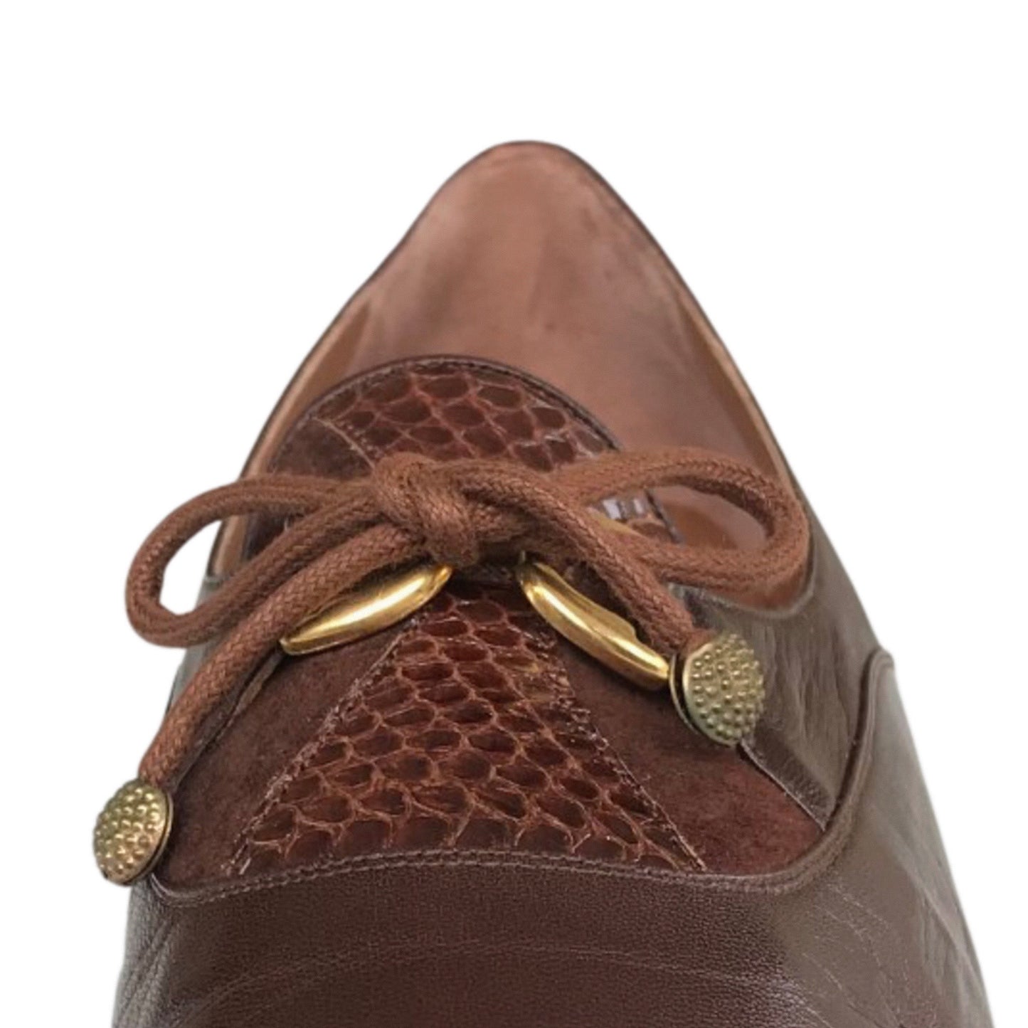 Scarpe donna LADY CONFORT 1429, tacco 4.5 cm, con lacci, Marrone