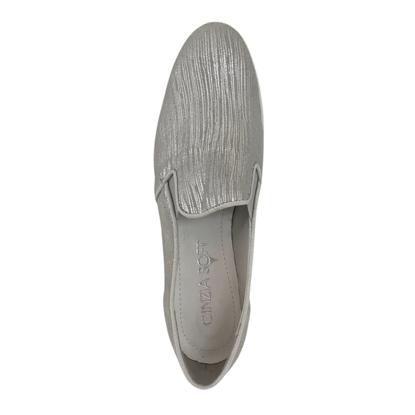 Sneakers Donna Cinzia Soft 25581 Argento con Elastici Laterali - 39 (EU)