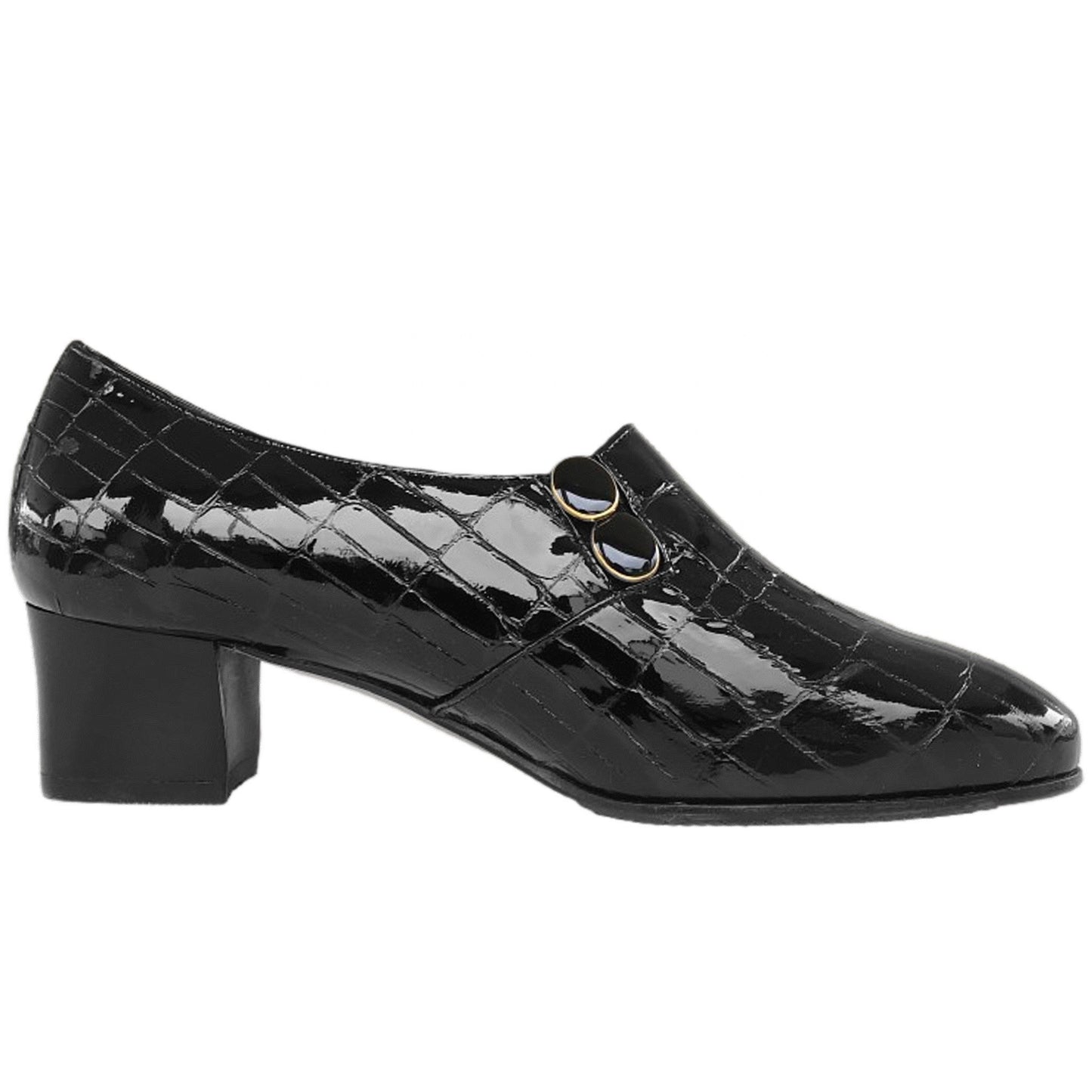 Scarpe Chiuse Donna Confort 1925 Vera Pelle in vernice, Stampa Cocco, con elastici laterali