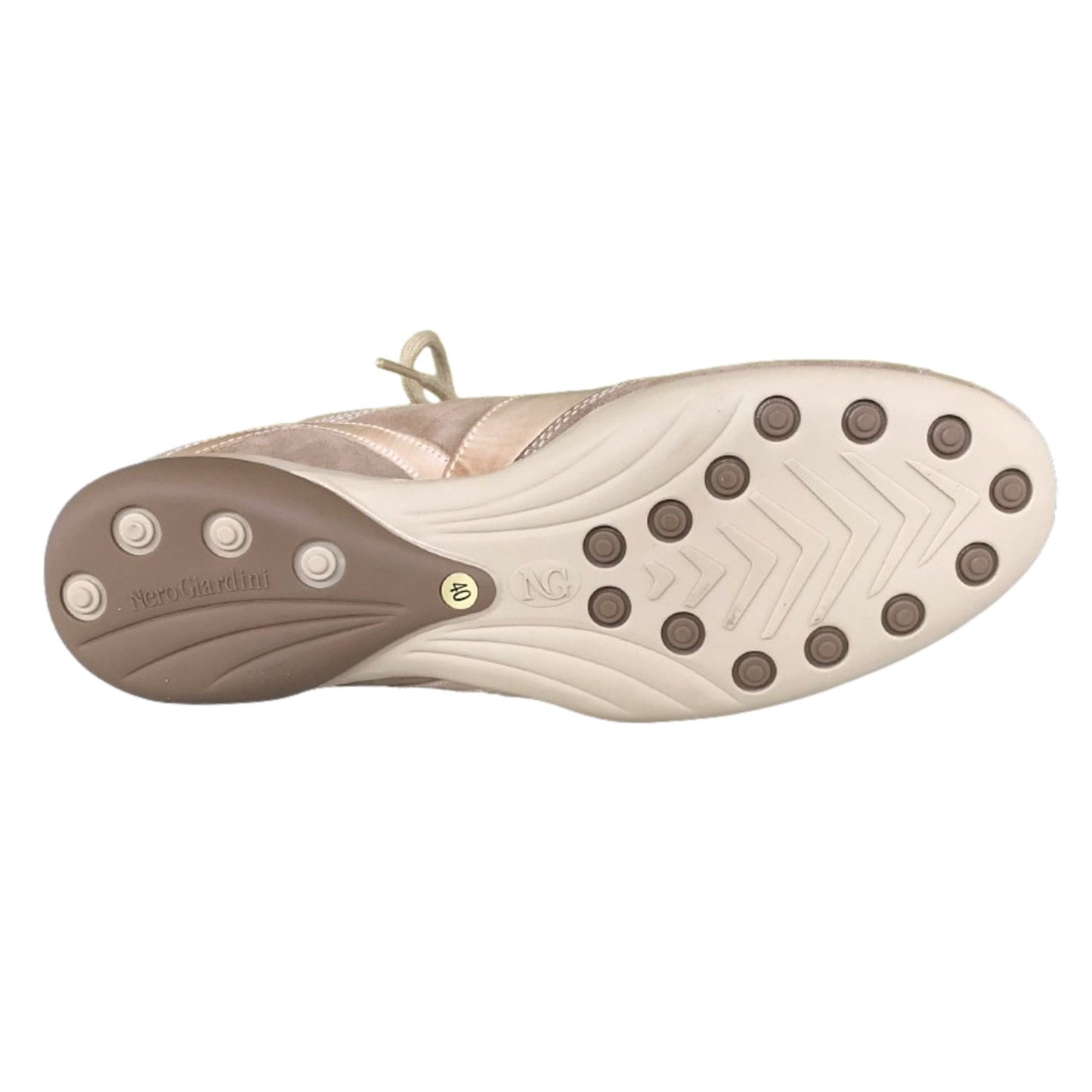 Sneakers Basse Uomo 07510 Vera Pelle Scamosciata Beige Deserto - 40 EU