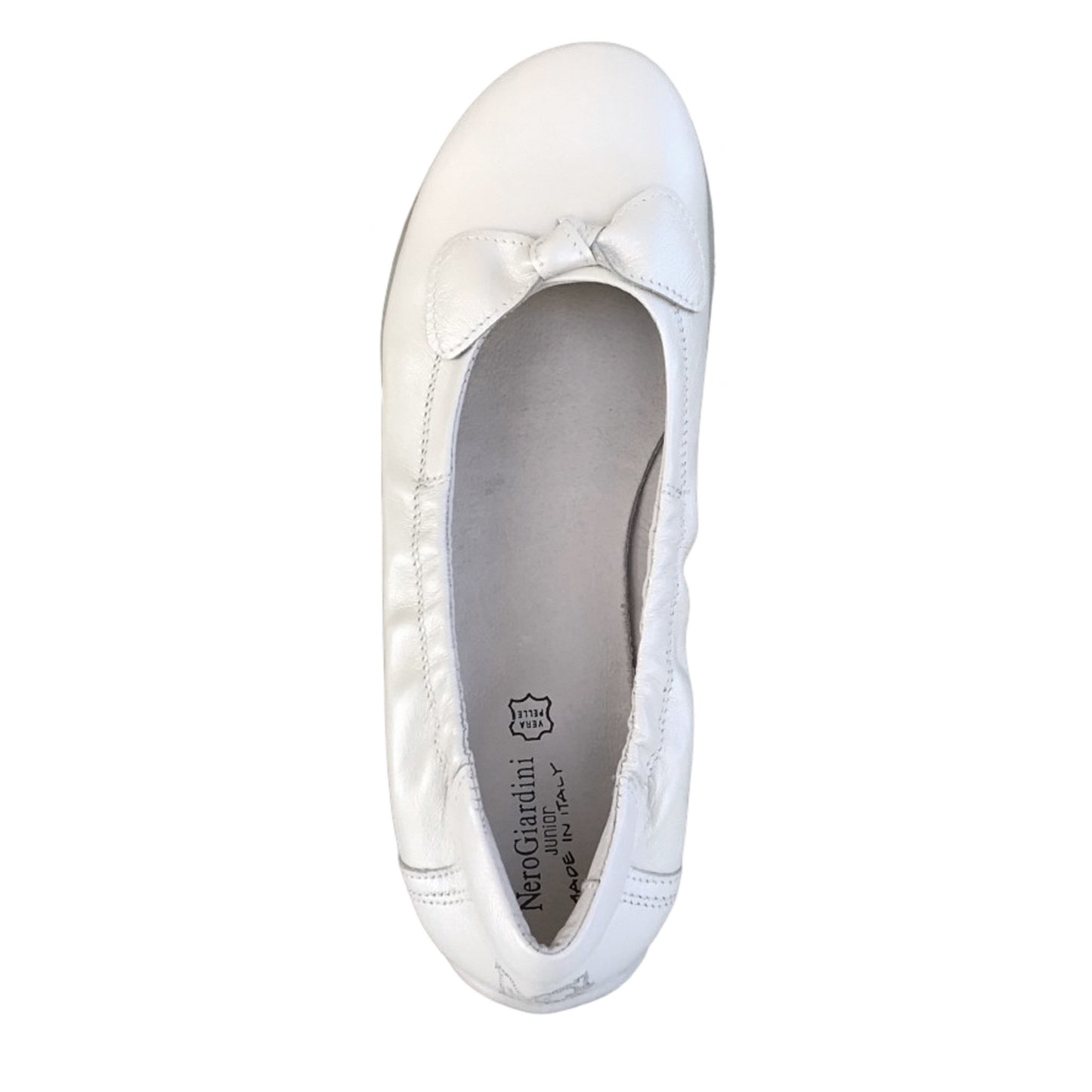 Ballerine NeroGiardini 36024 Vera Pelle Bianco Perlato