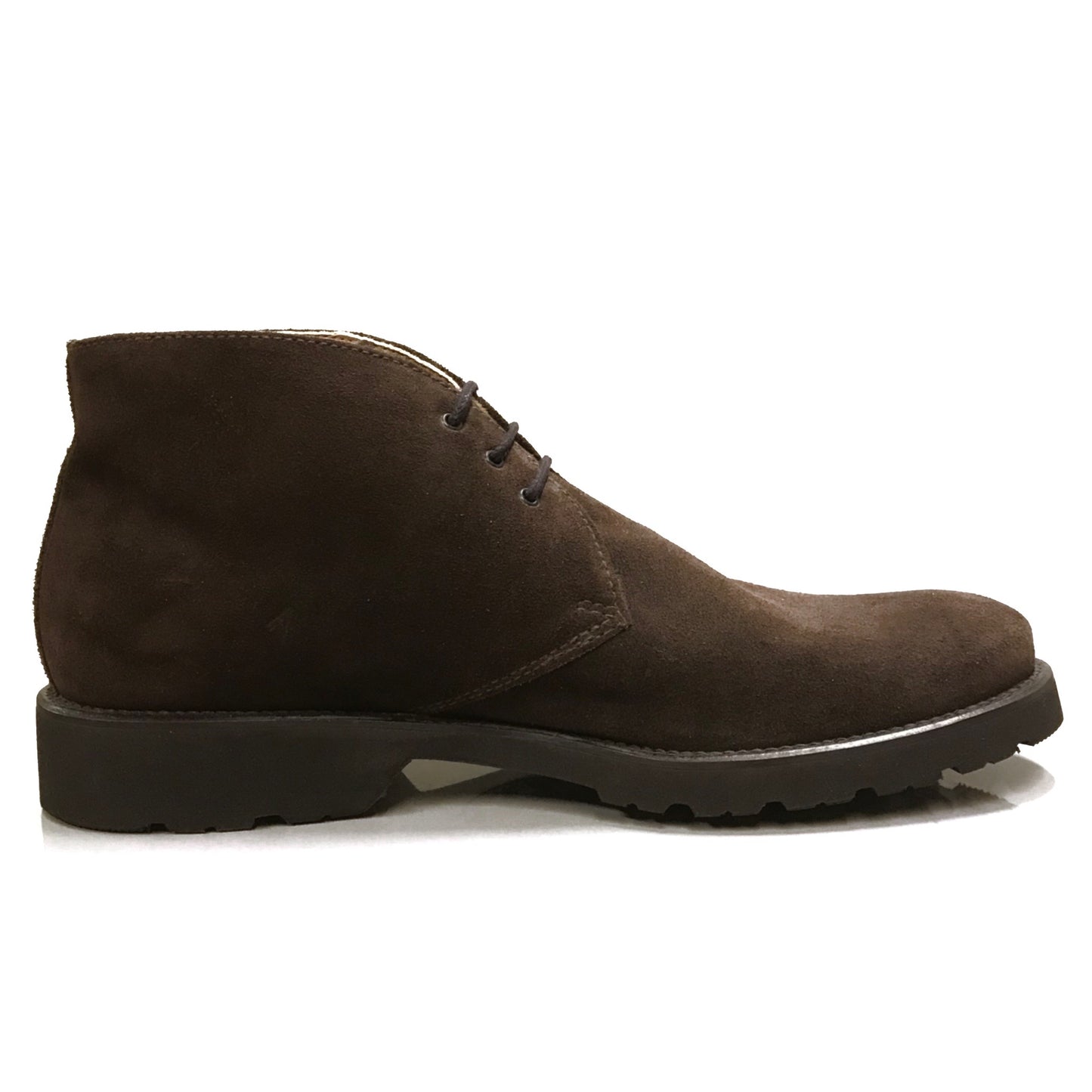 Scarpe Uomo Polacchine NeroGiardini 09312 Vera Pelle Scamosciata, Lacci - Marrone Ebano