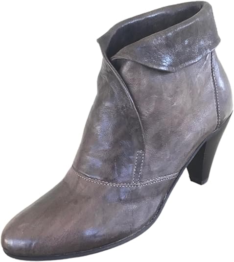 Stivaletti alla caviglia Donna NeroGiardini A106662D - Tacco 6.5 cm, Vera Pelle, Grigio Carbone - Numero 36