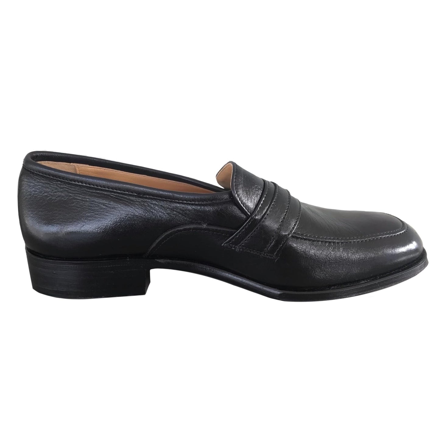 Mocassini Classici Uomo Colletti 934 Vera Pelle Cervo Nero - 45 EU