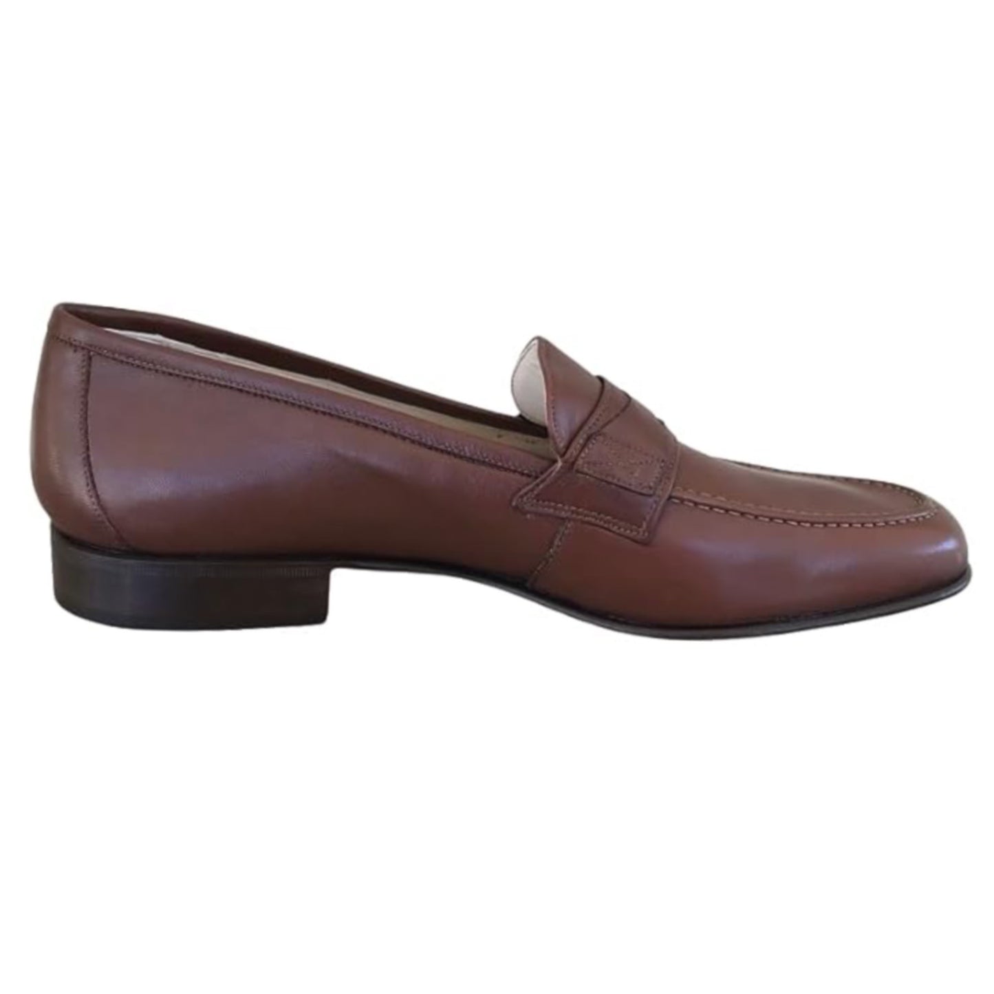 Mocassini Uomo Enzo del Lago Art. 2122 Pelle Marrone con morsetto Fondo Cuoio