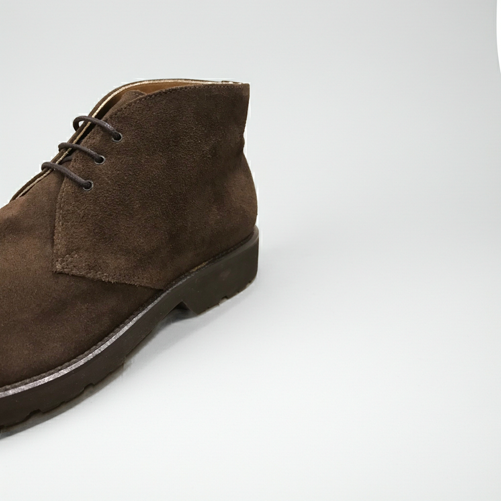 Scarpe Uomo Polacchine NeroGiardini 09312 Vera Pelle Scamosciata, Lacci - Marrone Ebano