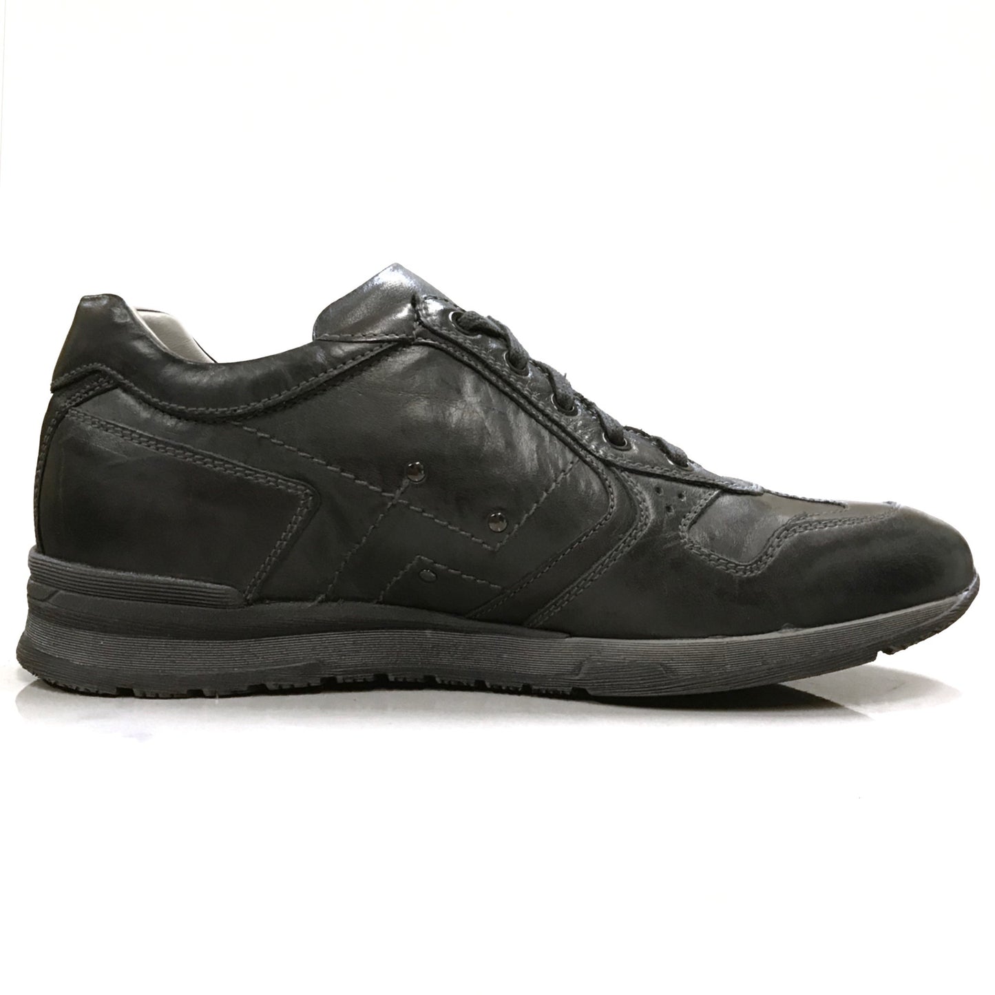 Sneakers Uomo NeroGiardini A302210U Vera Pelle, Grigio scuro - Numero 43