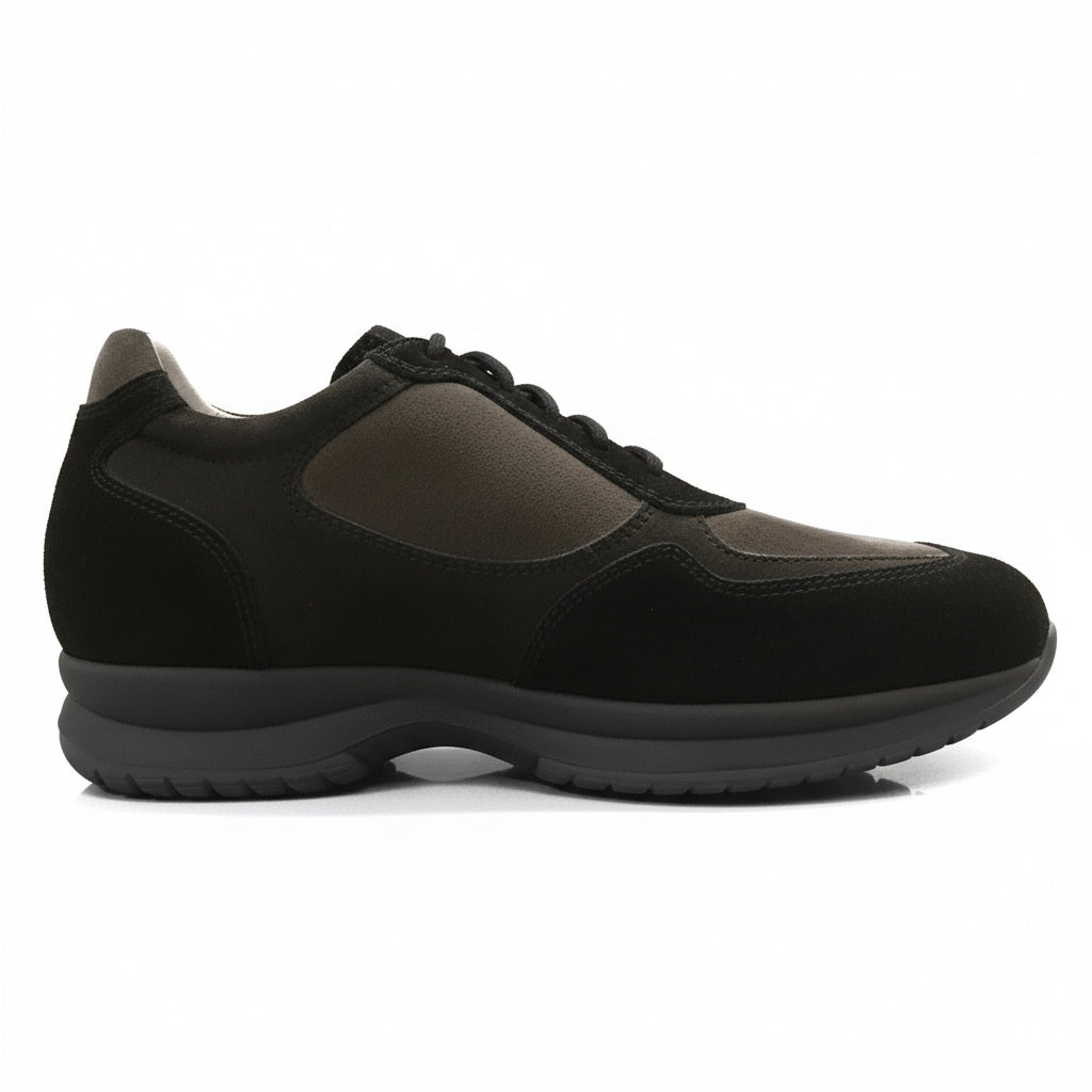 Sneakers Uomo NeroGiardini Nero e Grigio Antracite A100720U