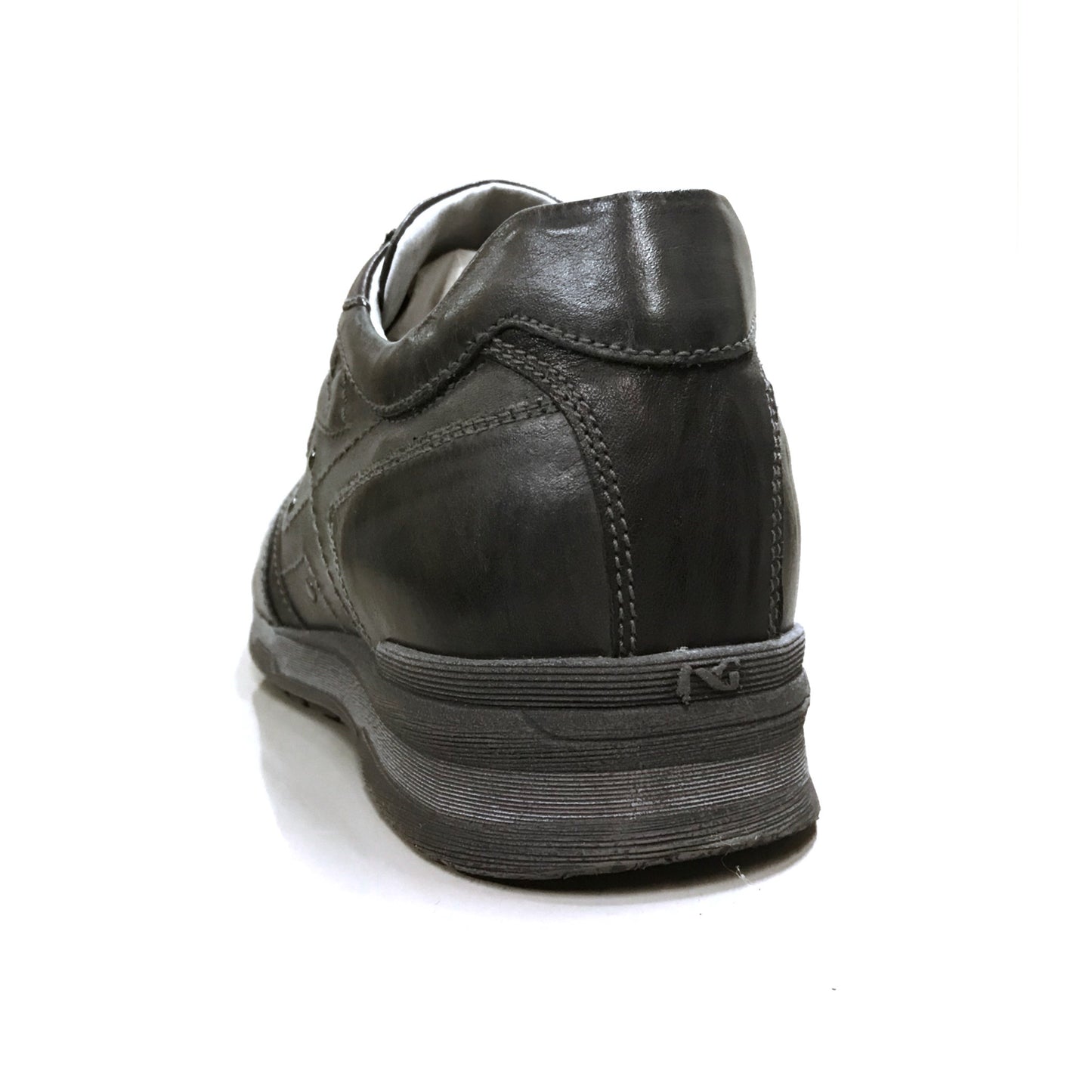 Sneakers Uomo NeroGiardini A302210U Vera Pelle, Grigio scuro - Numero 43