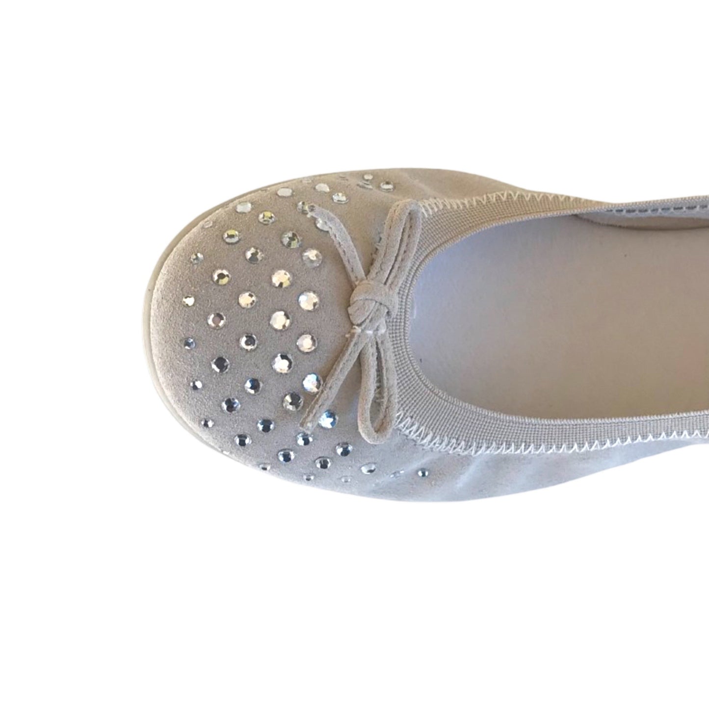 Ballerine con brillantini P530872F Vera Pelle Beige Freddo
