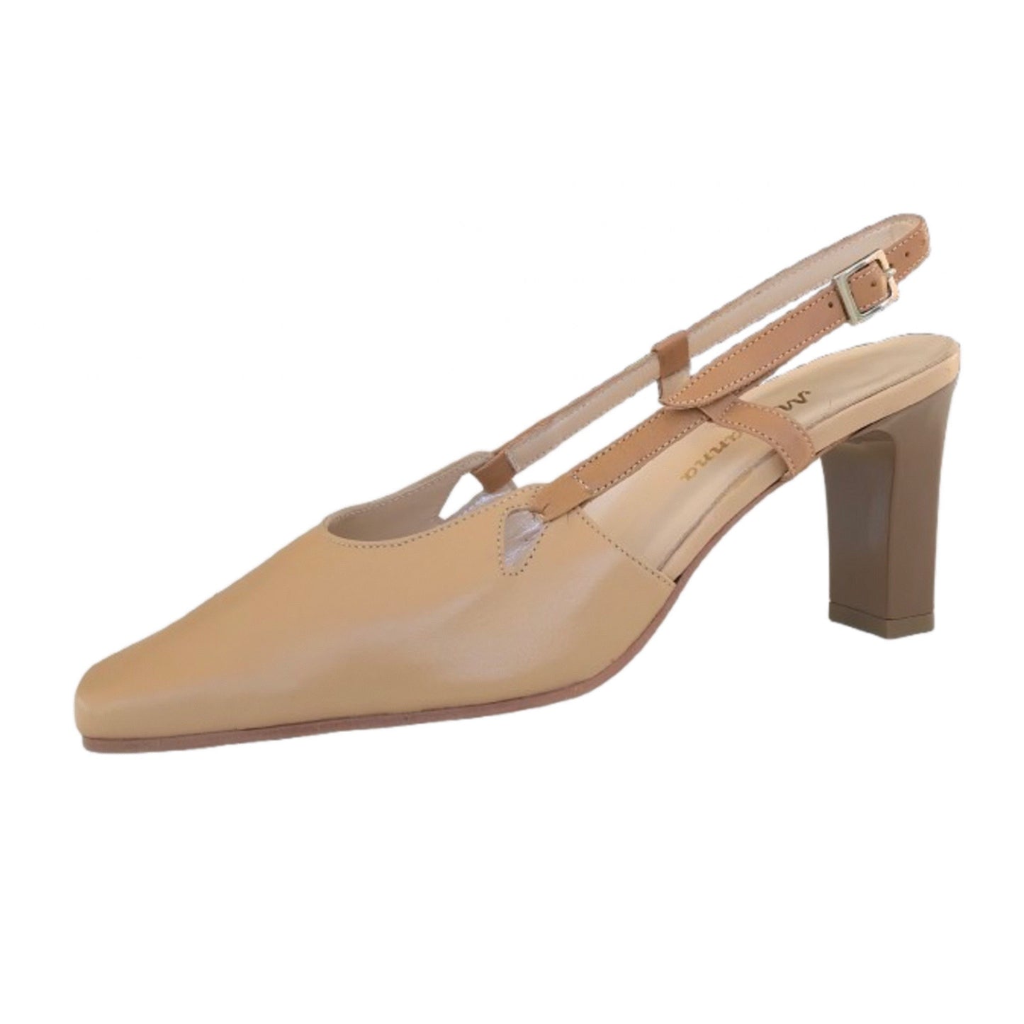 Décolleté Slingback MERIANNA 1056 Vera Pelle Nocciola