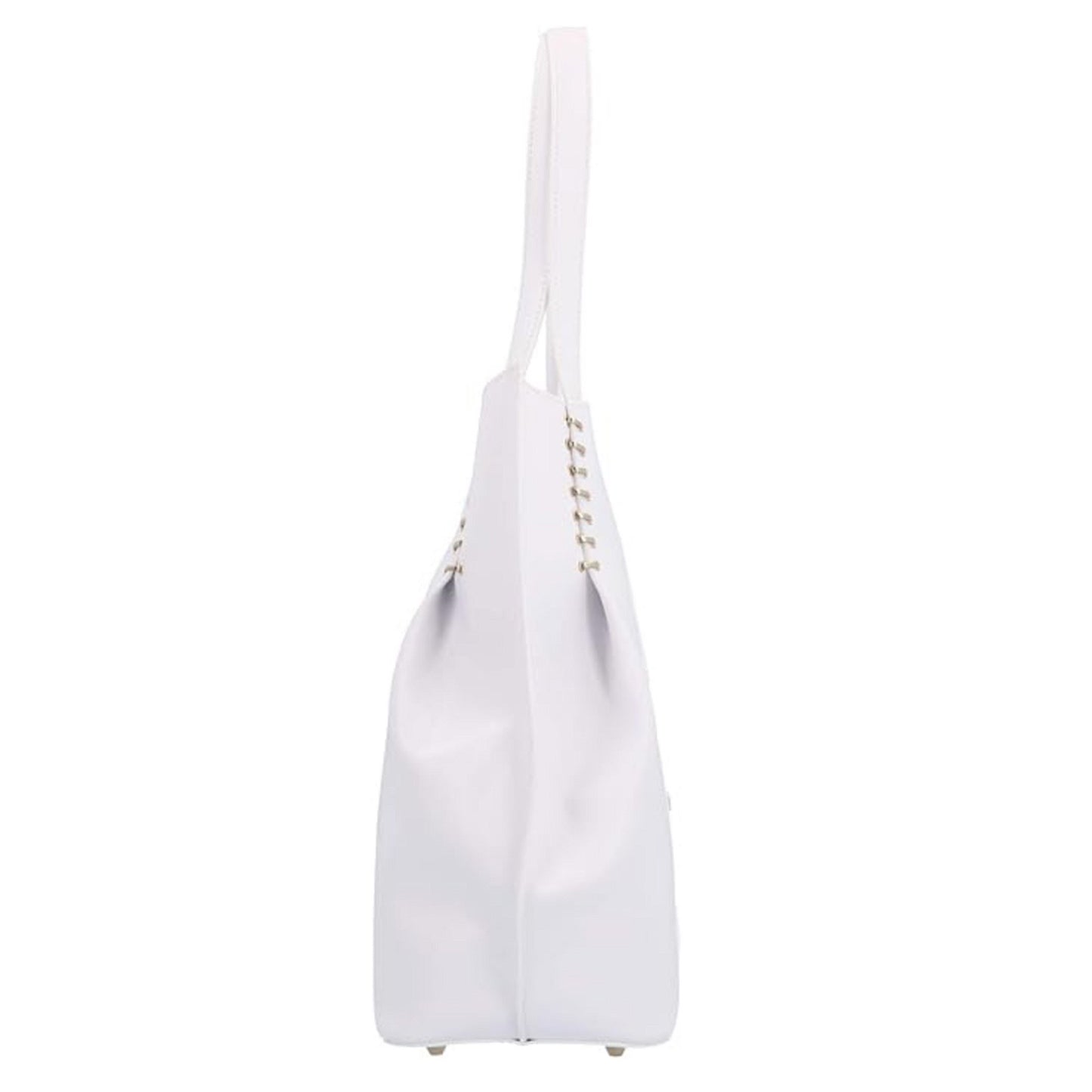 Borsa Donna Nero Giardini P945038D Shopping Bag Vera Pelle Bianco