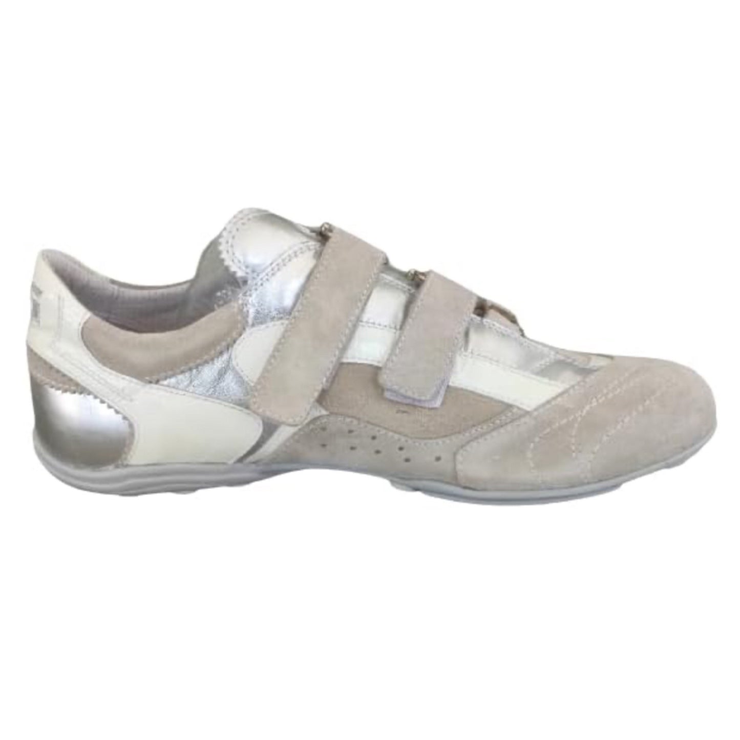 Sneakers con Strappo Uomo NeroGiardini 07678 Vera Pelle Camoscio Beige Moonlight