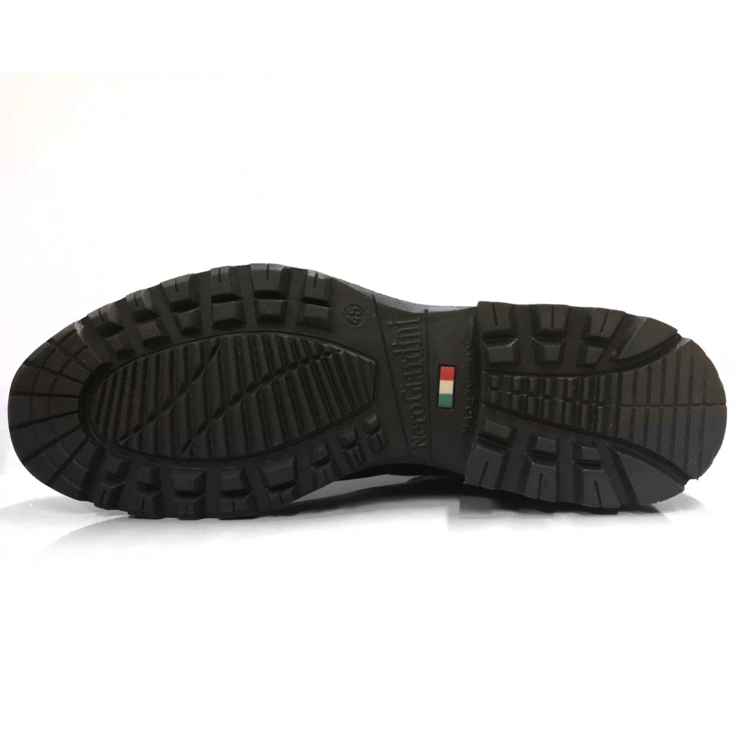 Scarponi stringati Uomo NeroGiardini A100830U in Vera Pelle, Nero - Numero 45