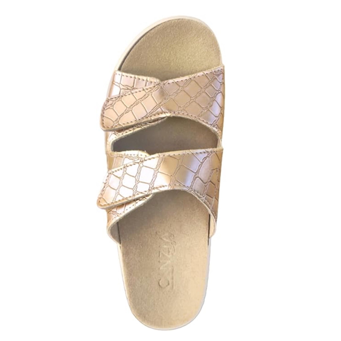 Ciabatte donna Cinzia Soft 011 con plantare estraibile, doppio strappo, cocco cipria