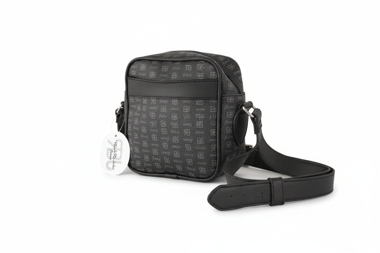 Borsa Monogram Renato Balestra con tracolla regolabile Nero