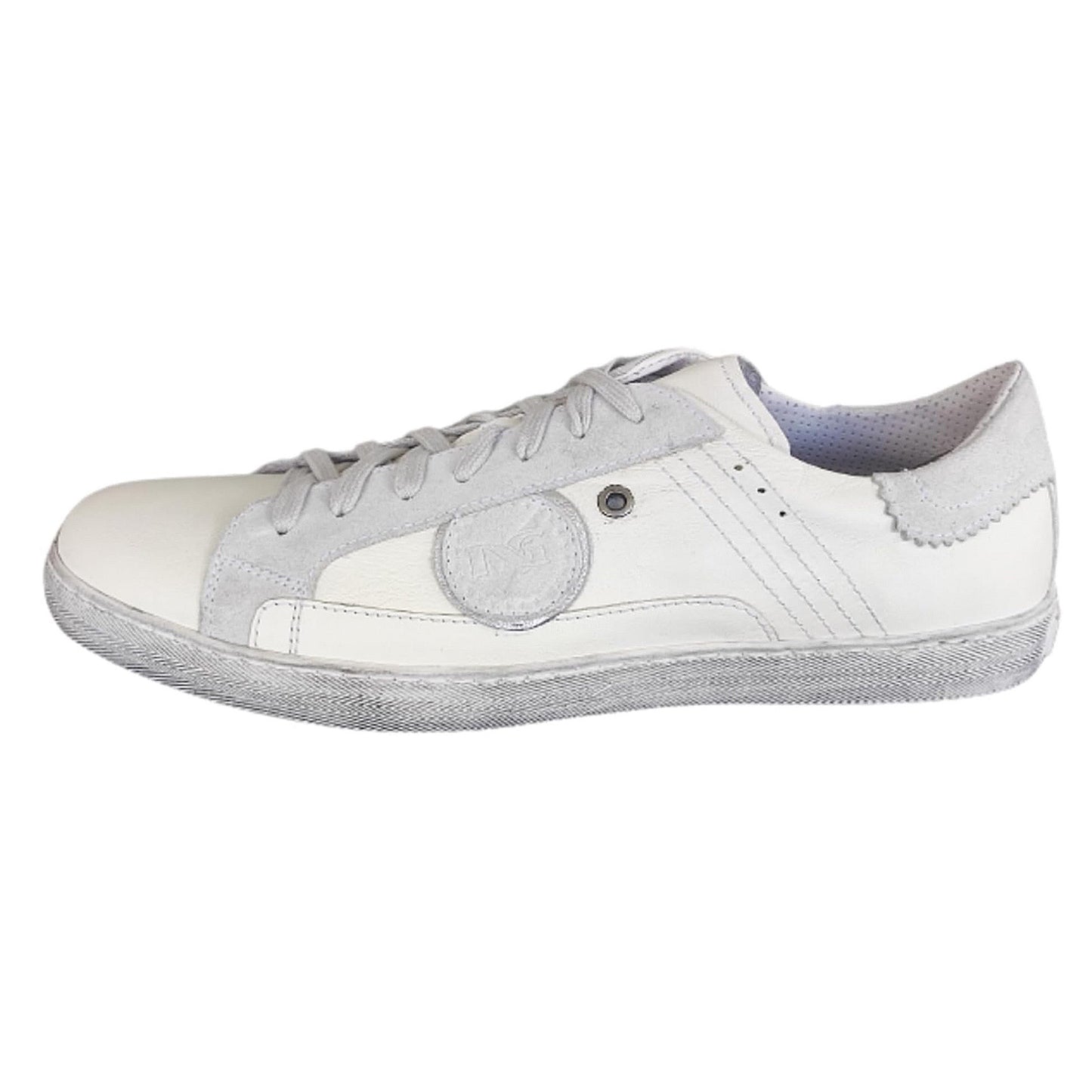 Sneakers Uomo NeroGiardini P201200U Vera Pelle Bianco Latte - 44 EU