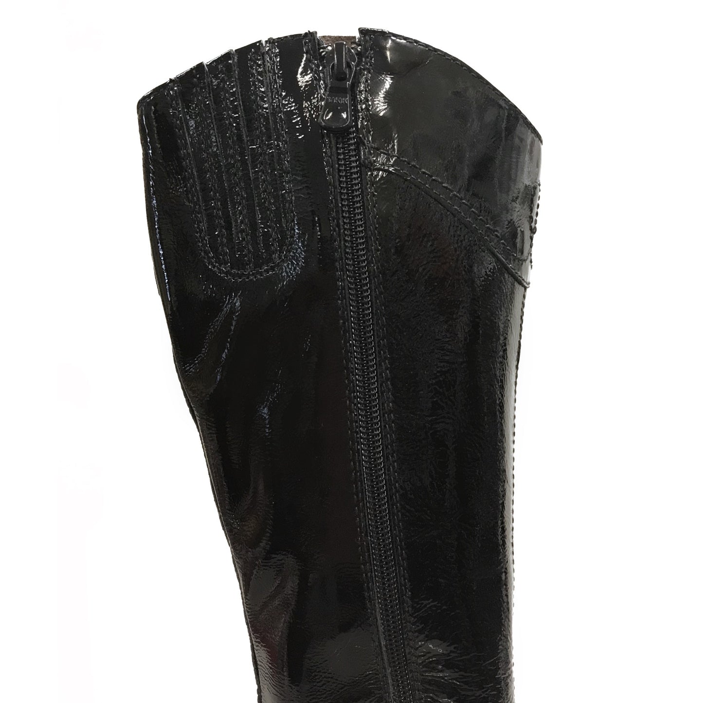 Stivali texani NeroGiardini 00576 Vera Pelle in Vernice - Colore Nero