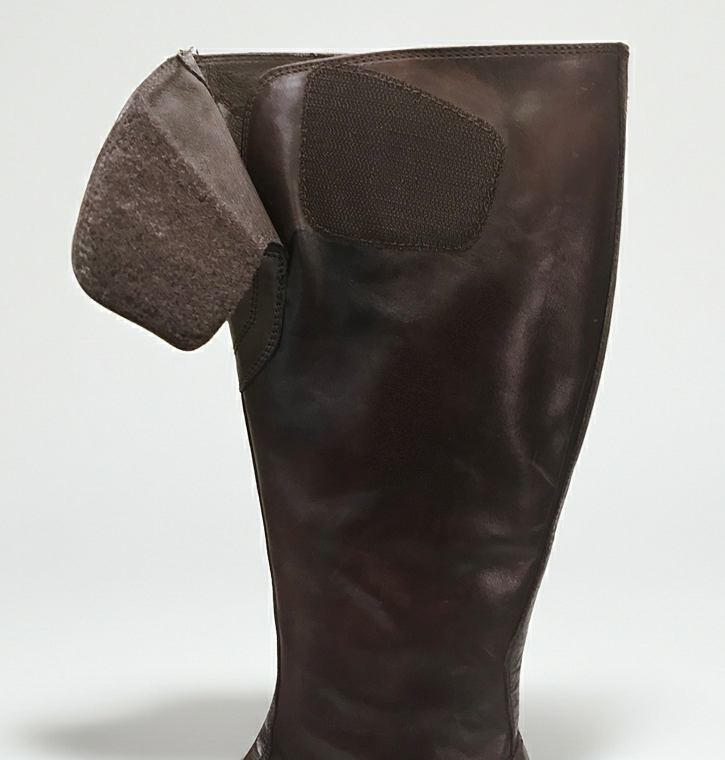 Stivali bassi Donna NeroGiardini 00840 Vera Pelle, Fondo Gomma, Cerniera Zip, Elastico, Chiusura a strappo - Testa di Moro, Bronzo