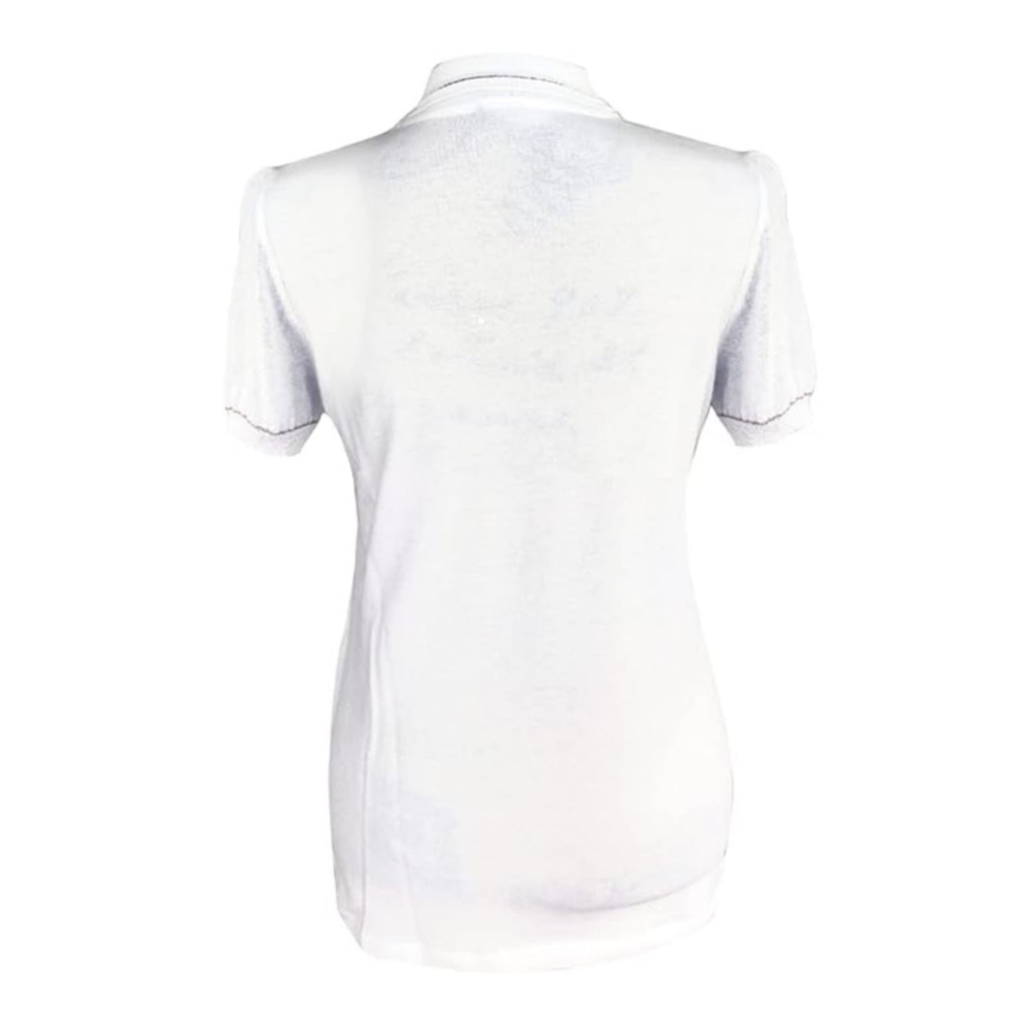 Polo T-Shirt NeroGiardini Art P461501D Bianco con farfalle