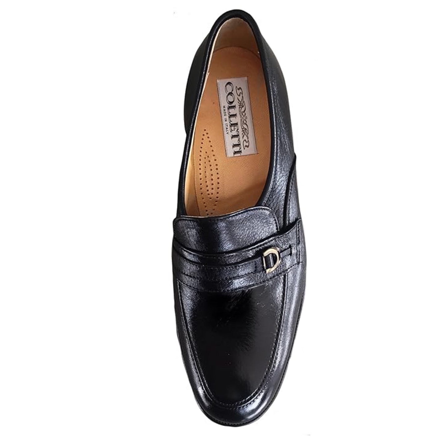 Mocassini Classici Uomo Colletti 934 Vera Pelle Cervo Nero - 45 EU