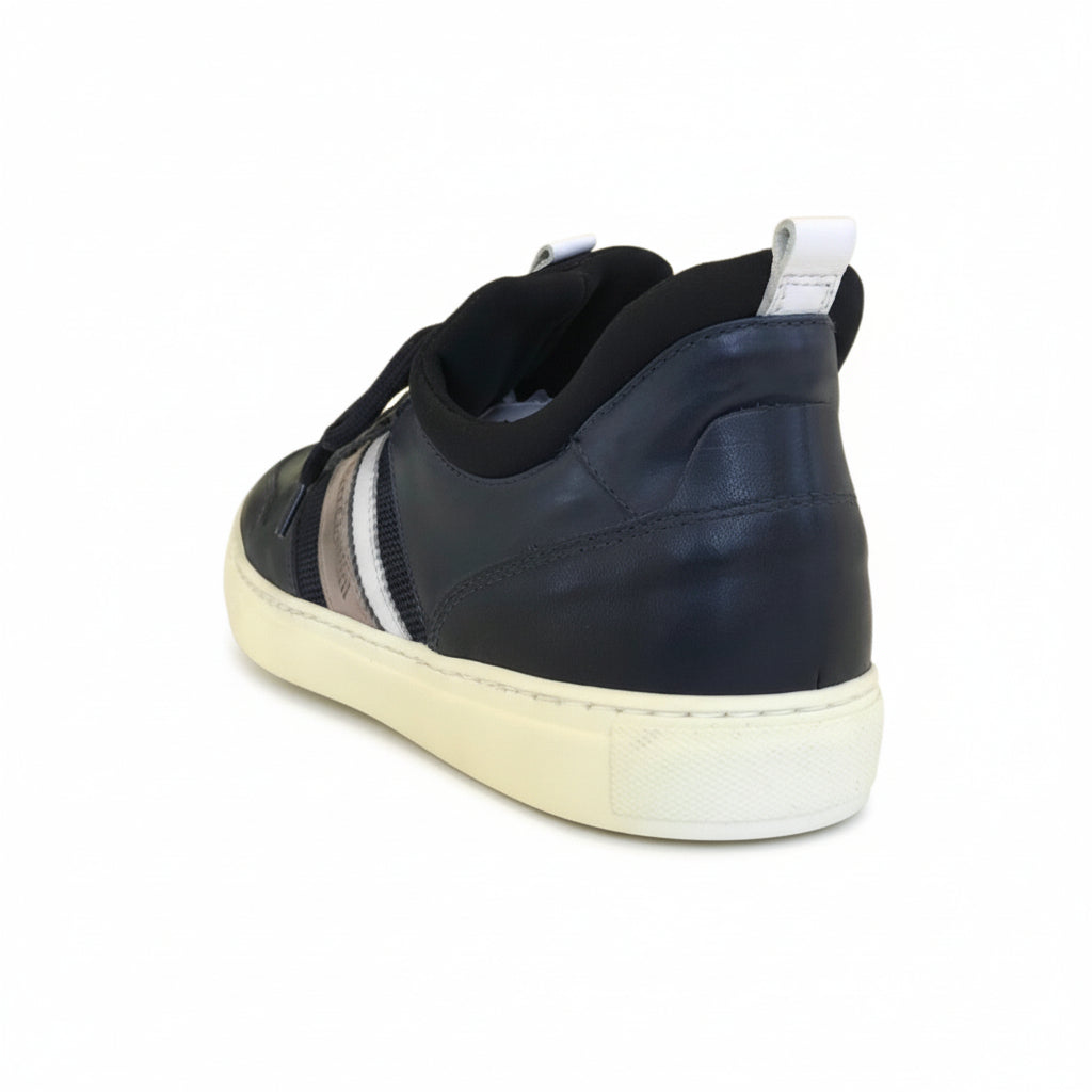 Sneakers Uomo NeroGiardini P900992U Pelle Blu Bianco e Fumo - 40 EU