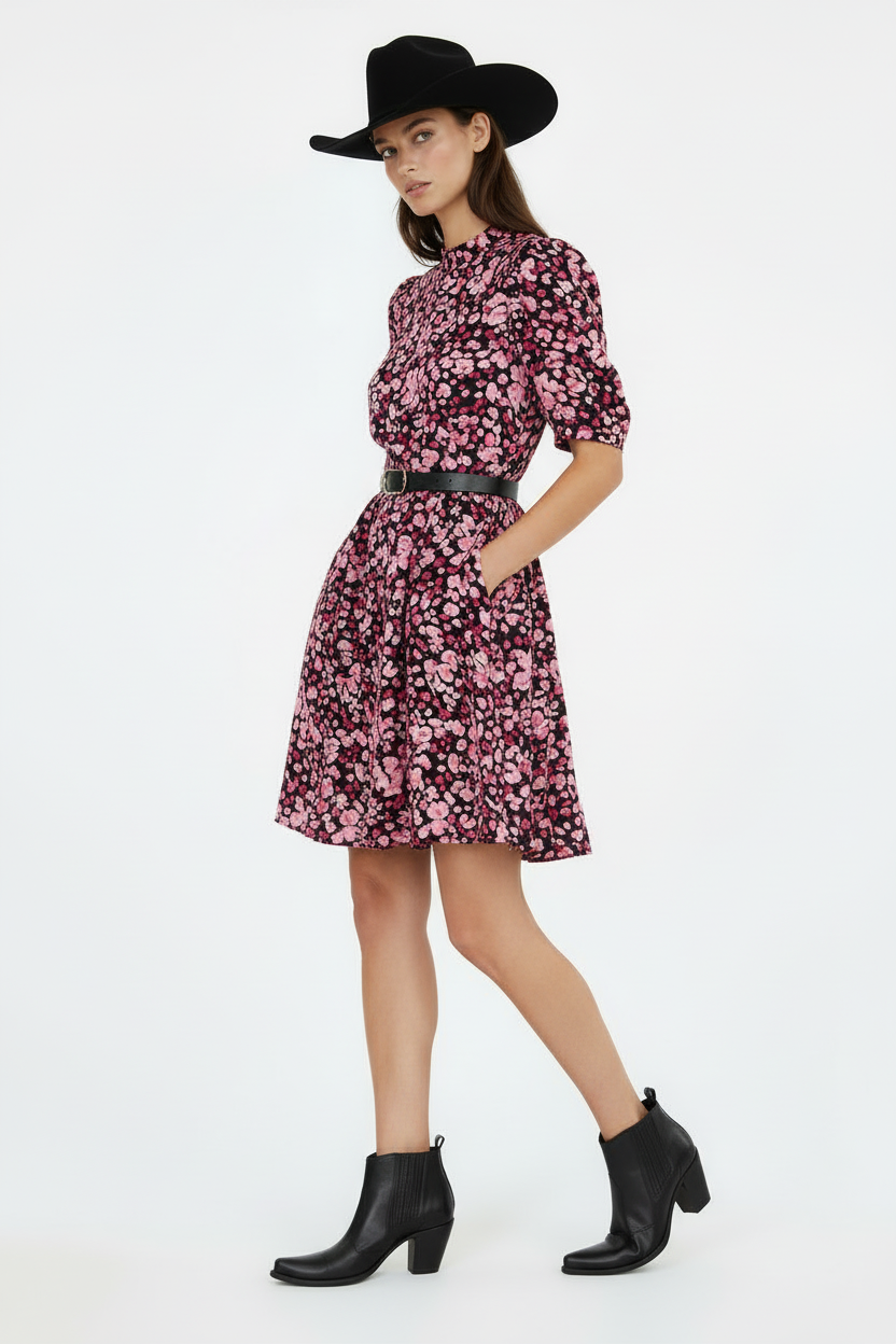 Stivaletti Texani Donna NeroGiardini in Vera Pelle, Colore Nero, Tacco 6 cm, Elastici Laterali