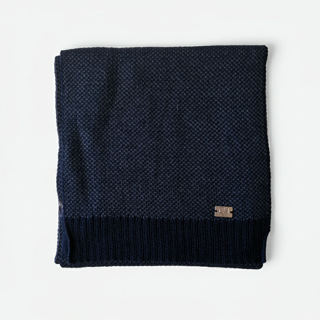 Set Cuffia Blu + Sciarpa Blu Uomo COLOMBO MILANO