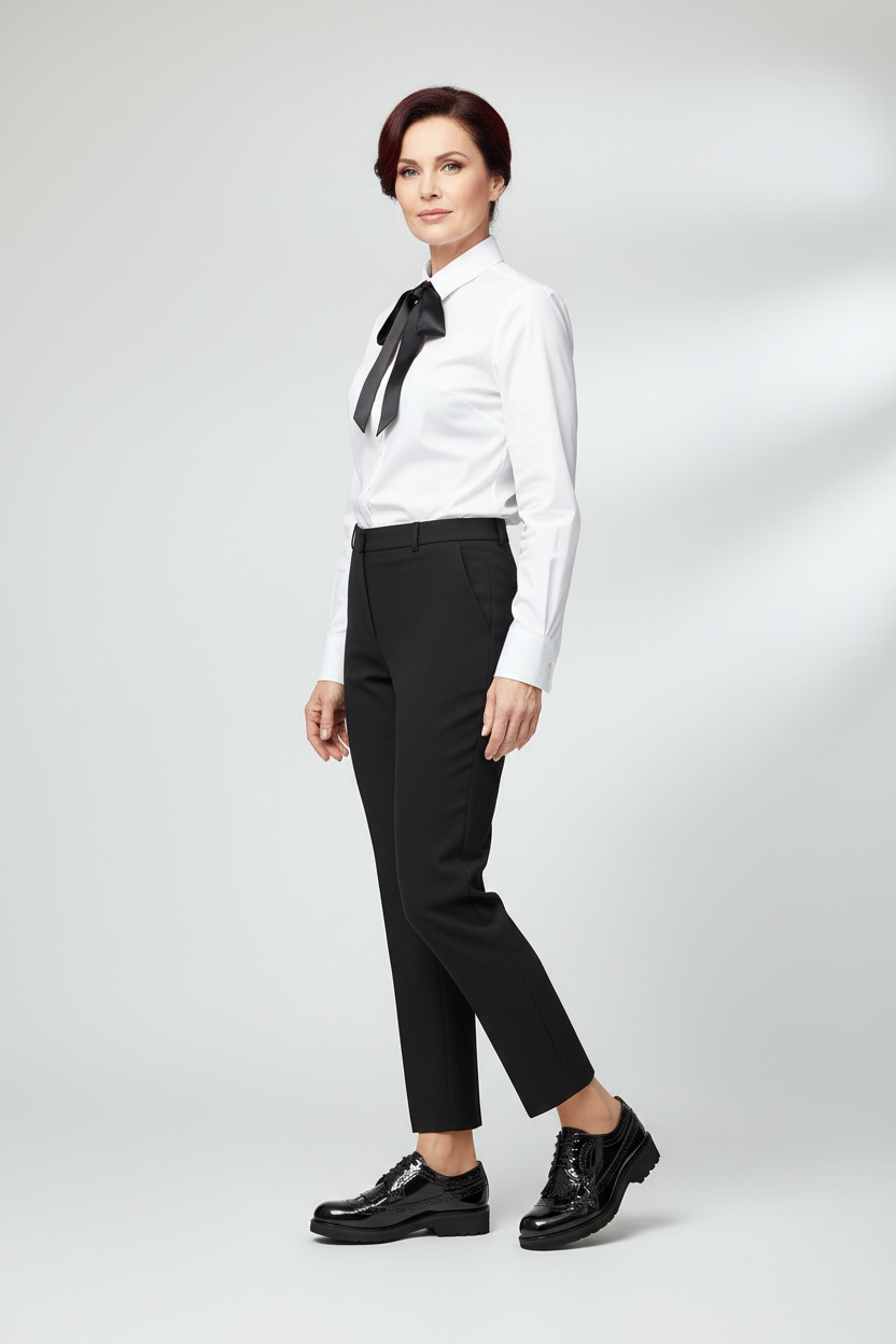 Scarpe Inglesine Stringate Donna NeroGiardini A616024D - Stile Oxford, Tacco Basso, Vernice Nero