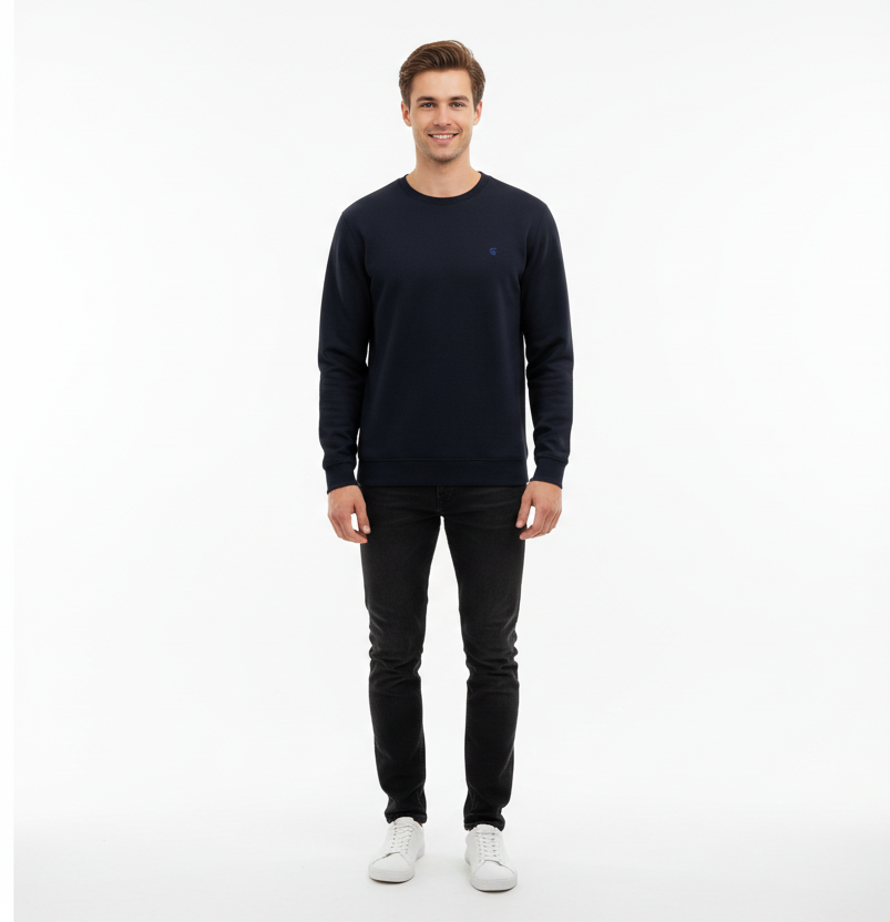 Enrico Coveri Maglia Uomo Blu Notte, Viscosa