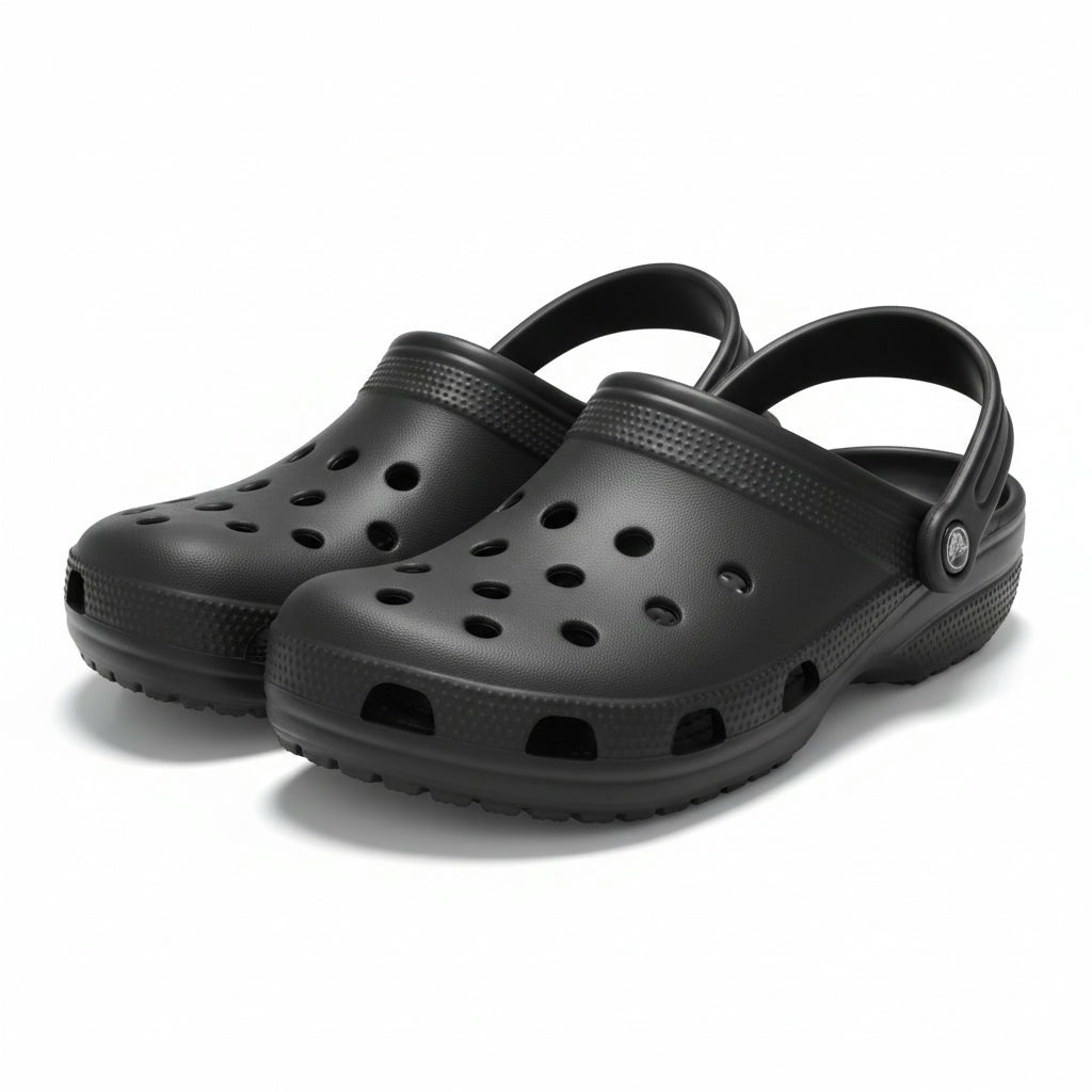 Ciabatte forate, De@de, Zoccoli stile Crocs, in gomma, Dark grey, 43 IT