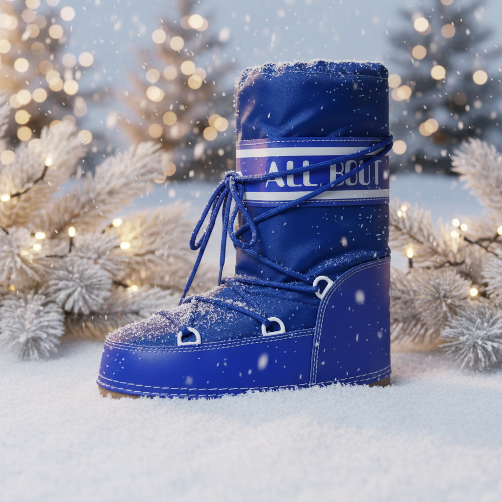 Doposci da Bambino e Bambina, ALL BOOT, Blu Elettrico, 29-31 EU, 32-34 EU