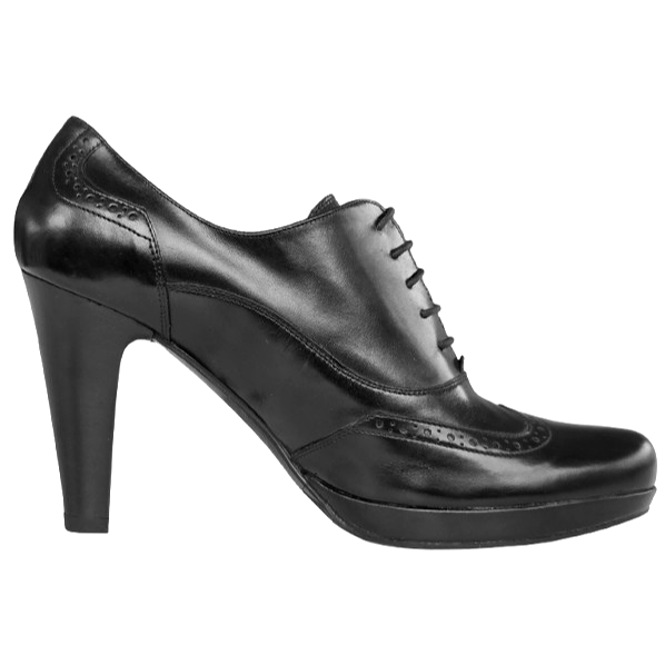 Scarpe Francesine Donna NeroGiardini A005551DE Vera Pelle Nero, Tacco 9 cm con Plateau e Lacci - Numero 37 (EU)