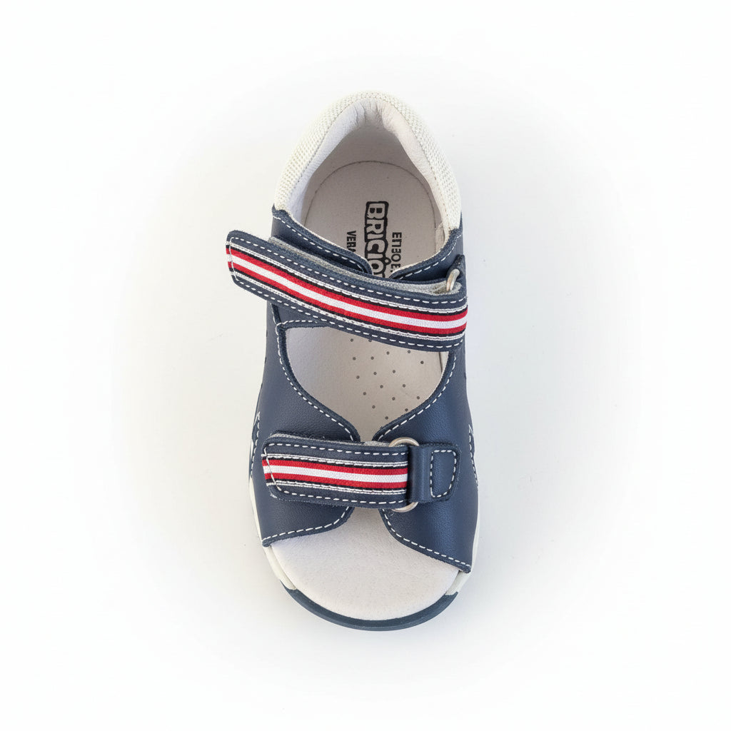 Sandali Bambini Briciole Vera Pelle Vitello Blu | Taglia 24