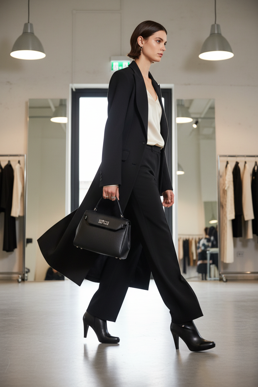 Tronchetti NeroGiardini Donna in Vera Pelle Tacco Alto – Taglia 40