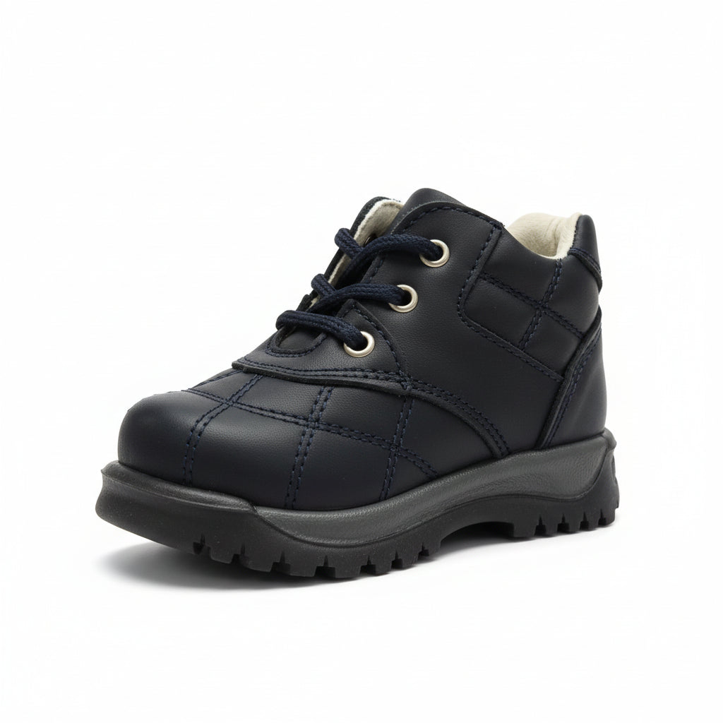 Scarpa Bambini, Vera Pelle, Blu Navy, Safari Kid's