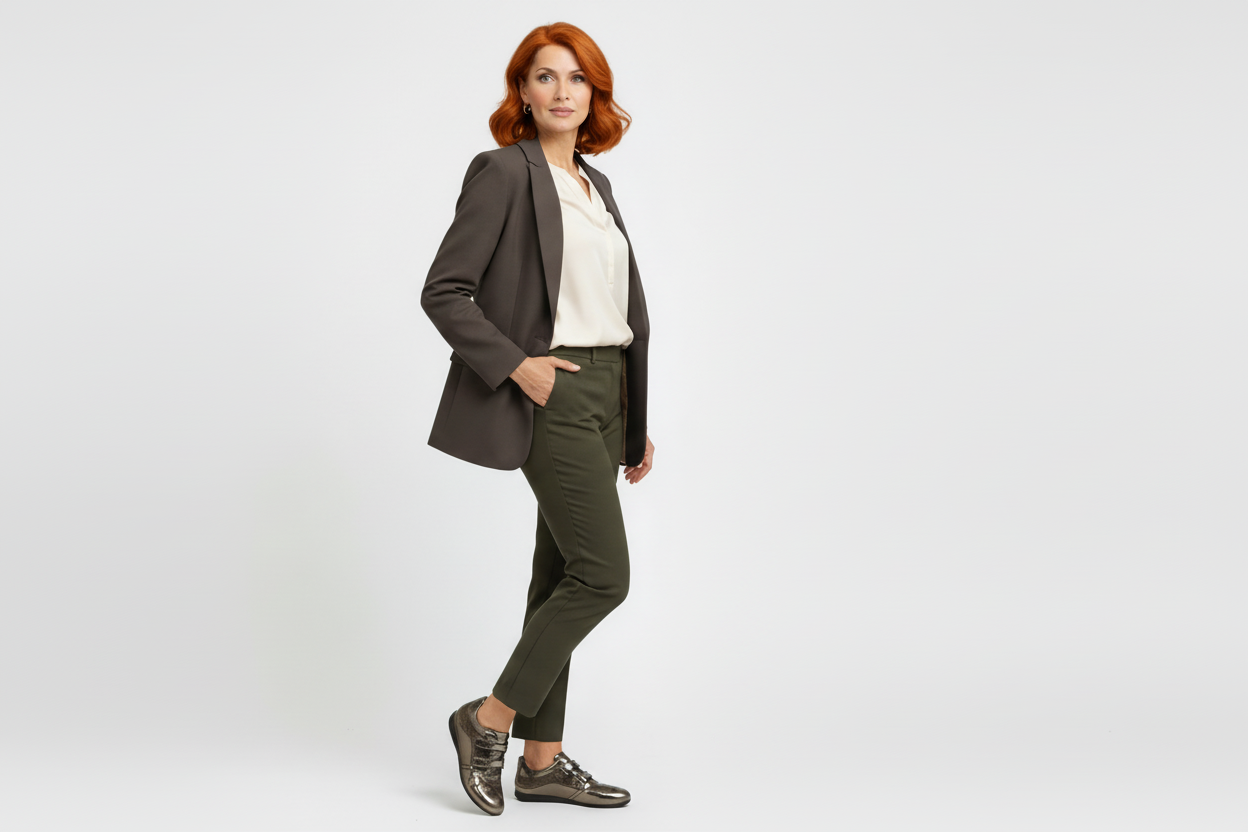 Sneakers donna NeroGiardini 456 con doppio strappo, Vera pelle Specchiato, Antracite, 39 EU