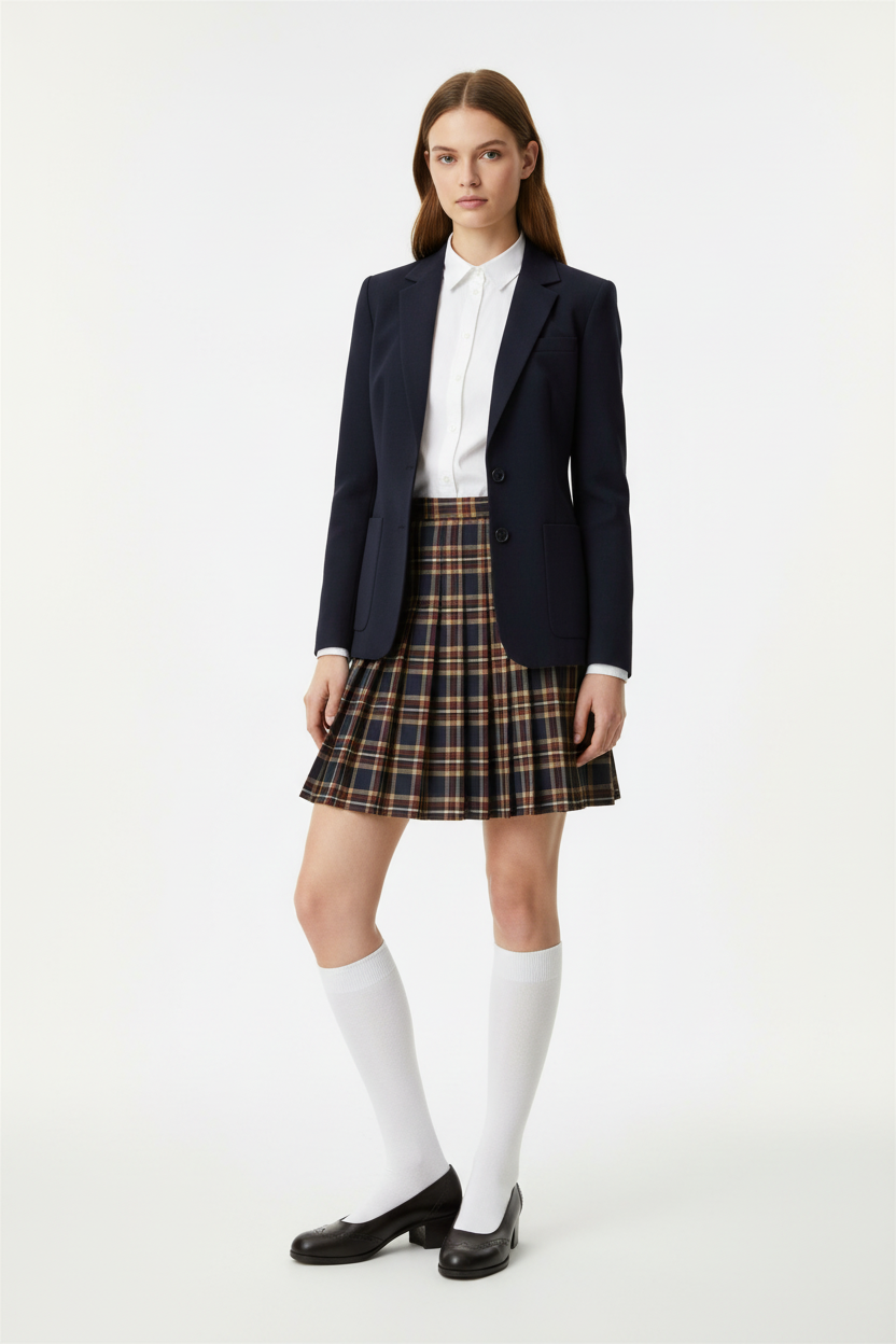 Décolleté Donna Ok Calzature 6901 Stile Inglese, in Vera Pelle, Marrone Testa di Moro