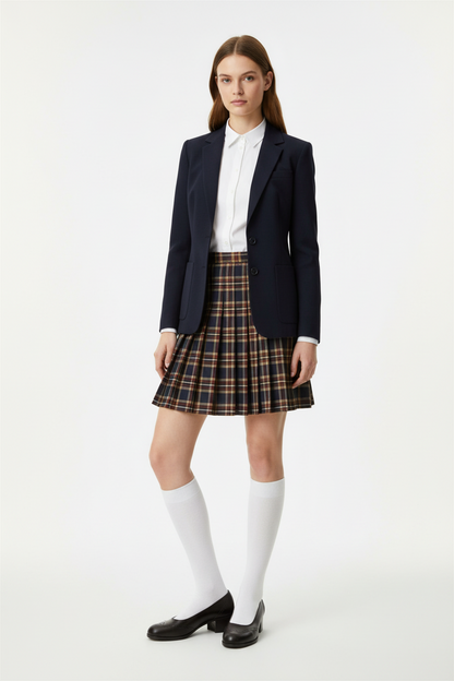 Décolleté Donna Ok Calzature 6901 Stile Inglese, in Vera Pelle, Marrone Testa di Moro