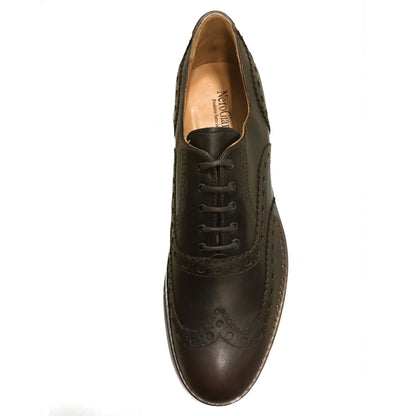 Scarpa Inglesina Uomo NeroGiardini 09225 Vera Pelle, Marrone Caffè - Numero 44