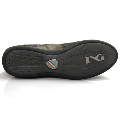 Sneakers Uomo NeroGiardini A201370U Vera Pelle, Nappa, con Lacci - Colore Nero, Grigio, Carbone