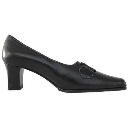 Décolleté donna Merianna 543, Vera Pelle con fibbia decorativa, Nero, 35 EU