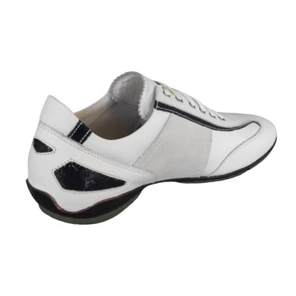 Sneakers Uomo NeroGiardini P009470 vera Pelle Bianco Blu Notte - 43 EU