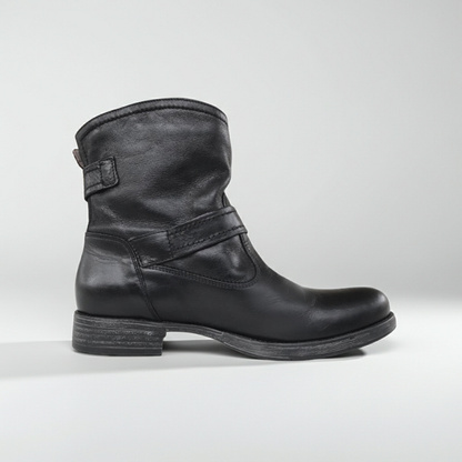 Stivaletti biker donna NeroGiardini in vera pelle nera, A309210D, Numero 38 EU