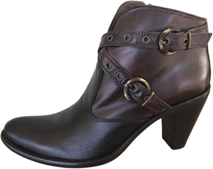 Stivaletti Texani Donna NeroGiardini - Vera Pelle, Marrone Testa di Moro, Tacco 8 cm, Cerniera Laterale