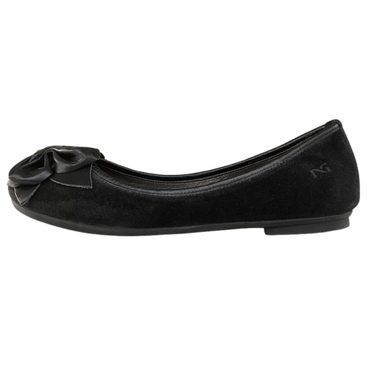 NeroGiardini Ballerine Donna A207600D in Camoscio Nero con Fiocco Decorativo, Scarpe Basse Eleganti